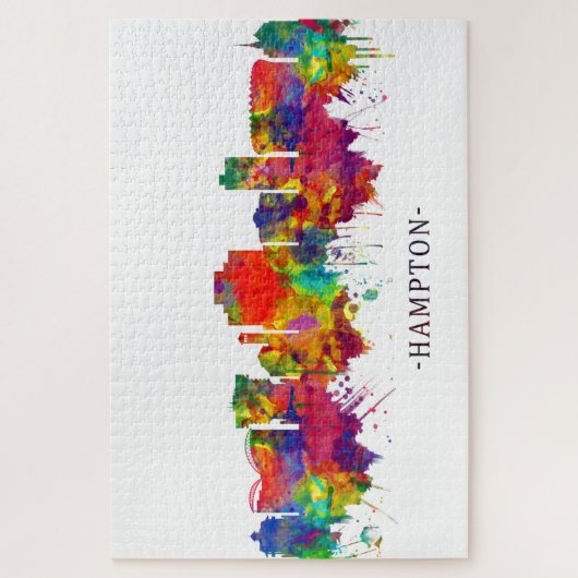 Hampton Virginia Skyline Puzzle (Vertikal)