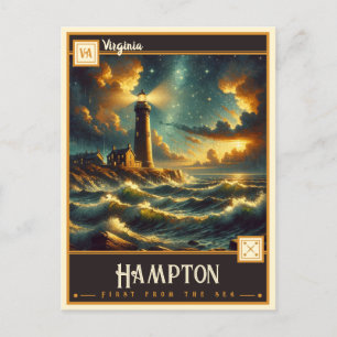 Hampton, Virginia Vintage Ansichtskarte Postkarte