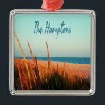 Hamptons Beach Long Island New York Ornament Aus Metall<br><div class="desc">Das Hamptons Beach Long Island South Fork New York Schöne Strandstadt mit Seegras und weichem Sand.</div>