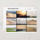 Hamptons 'Beach' POSTCARD Postkarte (Vorne/Hinten)