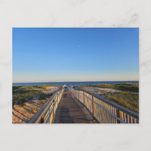 Hamptons Beach Sand Ocean Boardwalk Postkarte
