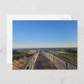 Hamptons Beach Sand Ocean Boardwalk Postkarte (Vorne/Hinten)