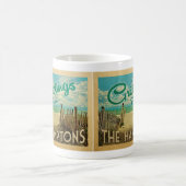 Hamptons Beach Vintage Travel Kaffeetasse (Mittel)