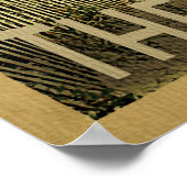 Hamptons Beach Vintage Travel Poster (Ecke)