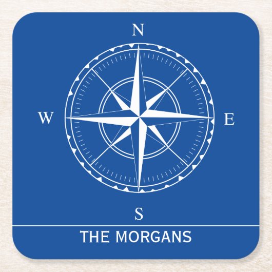 Hamptons Blau- und Weißschiffe ergänzen die nautis Rechteckiger Pappuntersetzer (Vorderseite)