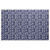 Hamptons Blue Floral Botanical Gemustert Stoff (Fat Quarter (45,7 x 55,9 cm))