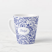Hampton's Blue White Decorative Paisley Pattern Milchtasse (Linke Ecke)