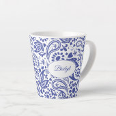 Hampton's Blue White Decorative Paisley Pattern Milchtasse (Rechte Ecke)
