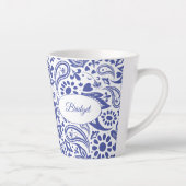 Hampton's Blue White Decorative Paisley Pattern Milchtasse (Rechts)