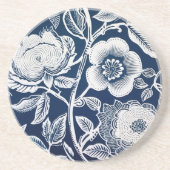 Hamptons Blue White Getränkeuntersetzer (Vorne)