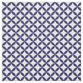 Hamptons Gemusterter blauer und weißer geometrisch Stoff (Muster)