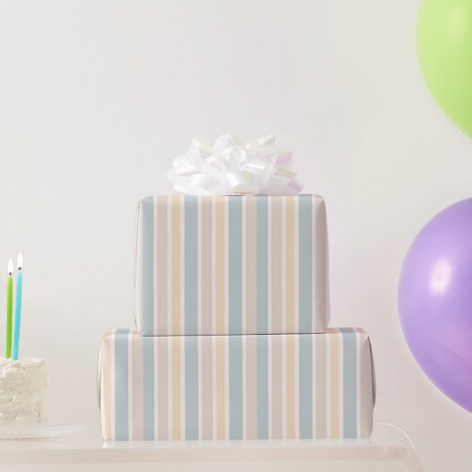 Hamptons Küstenstreifen Geschenkpapier (Partygeschenke)