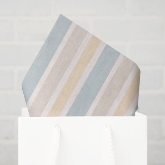 Hamptons Küstenstreifen Seidenpapier (Geschenktüte)