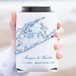 Hamptons Montauk Gastgeschenk Hochzeit Drink Holde Dosenkühler