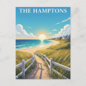 Hamptons New York Travel Postkarte (Vorderseite)