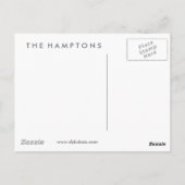 Hamptons 'Seashells' POSTCARD Postkarte (Rückseite)