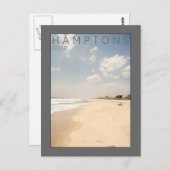 Hamptons Style Beach Postcard Postkarte (Vorne/Hinten)