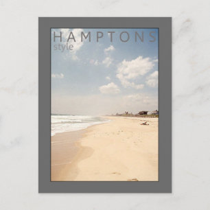 Hamptons Style Beach Postcard Postkarte