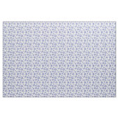 Hampton's Style Blue White Abstrakt Floral Muster Stoff (Yard (91,4 cm))