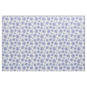 Hampton's Style Blue White Abstrakt Floral Muster Stoff (Fat Quarter (45,7 x 55,9 cm))