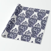 Hamptons Style Blue White New England Ginger Jar Geschenkpapier (Ungerollt)