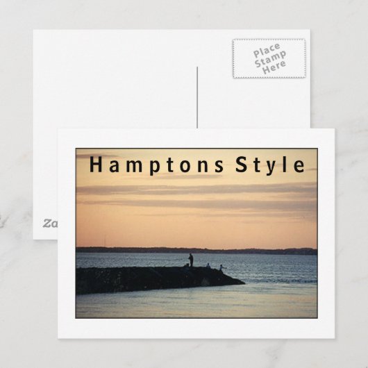 Hamptons Style Postcard Postkarte (Vorne/Hinten)