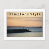 Hamptons Style Postcard Postkarte (Vorderseite)