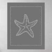 Hamptons Style Starfish Poster (Vorne)