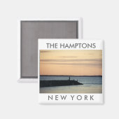 Hamptons Sunset-Magnet Magnet (Vorderseite/Rückseite)