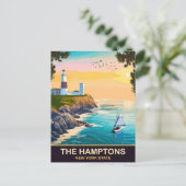 Hamptons Travel Postkarte (Stehend Vorderseite)