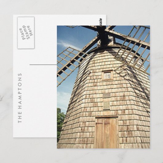 Hamptons 'Windmill 2' POSTCARD Postkarte (Vorne/Hinten)