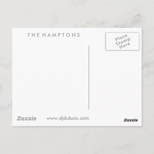 Hamptons 'Windmill 2' POSTCARD Postkarte (Rückseite)