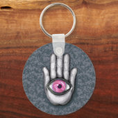 Hamsa خ م ة Button Schlüsselanhänger (Vorderseite)