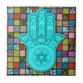 Hamsa Alef Fliese (Vorderseite)