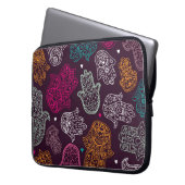 Hamsa arabische orientalische Hand von Laptopschutzhülle (Vorderseite Links)