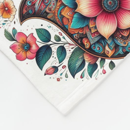 Hamsa Blanket Fleecedecke (Ecke)