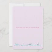 HAMSA B'NOT B'NAI BAR-SCHLÄGER MITZVAH DANKEN DANKESKARTE (Rückseite)