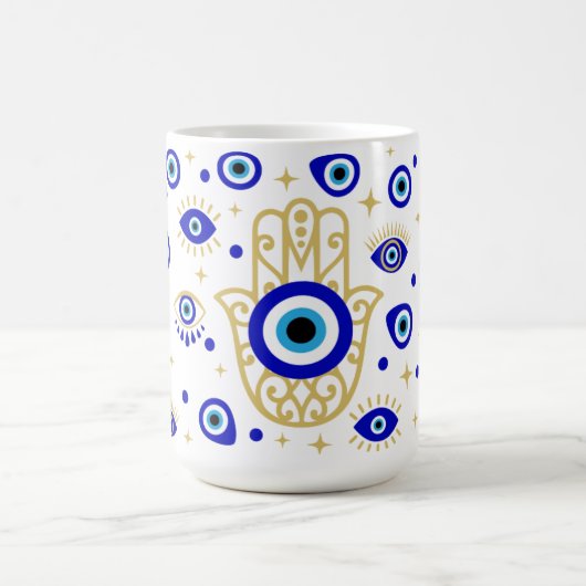 Hamsa Böser Blick Tasse (Mittel)