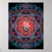 Hamsa-Chai mit Zuhause Segen Poster (Vorne)