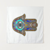 Hamsa Design Background Wandteppich (Vorderseite (Horizontal))