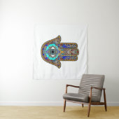 Hamsa Design Background Wandteppich (Beispiel (Horizontal))