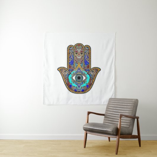 Hamsa Design Background Wandteppich (Beispiel)