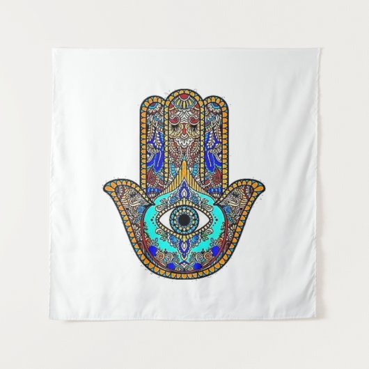 Hamsa Design Background Wandteppich (Vorderseite)