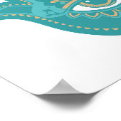 Hamsa drittes Auge Poster (Ecke)