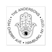 Hamsa Evil Eye Protection Family Wedding Permastempel (Design)
