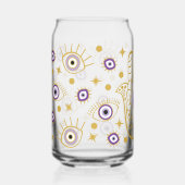 Hamsa Evil Eye Protection Lila Dosenglas (Vorderseite)