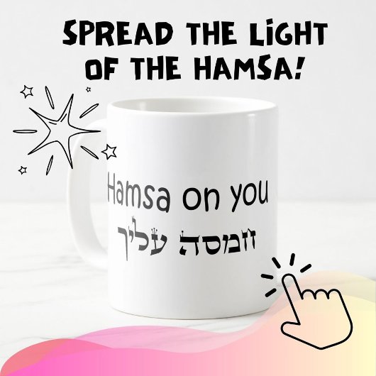 Hamsa Evil Eye Protection Niedlich Kaffeetasse