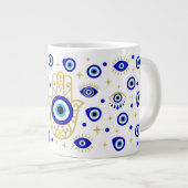 Hamsa Evil Eye Spezielle Tasse (Vorderseite Rechts)