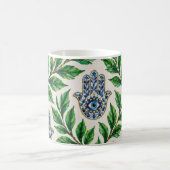 Hamsa Eye Botanisch Kaffeetasse (Mittel)