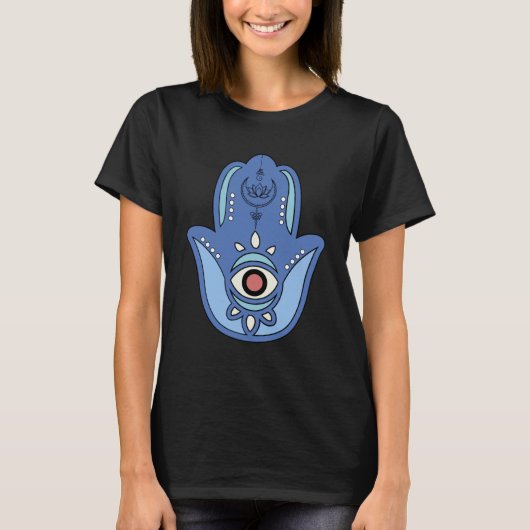 Hamsa Fatima Hand Graphic T-Shirt (Vorderseite)